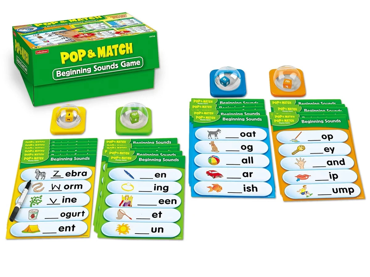Pop & Match Beginning Sounds Game Box - US 6592