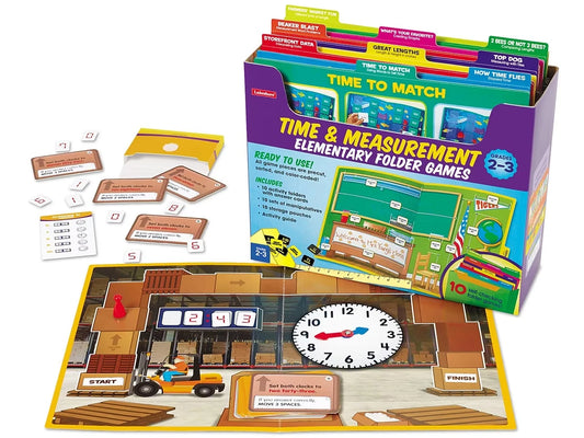 Time & Measurement Folder Game Library - Gr. 2-3 - US 7171