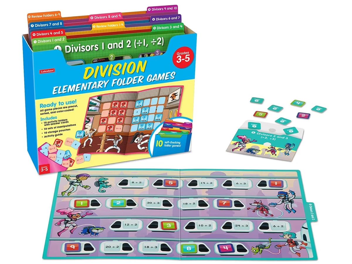 Division Facts Folder Game Library - Gr. 3-5 - US 3917