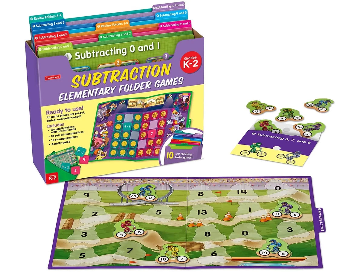 Subtraction Facts Folder Game Library - K-Gr. 2 - US 7157