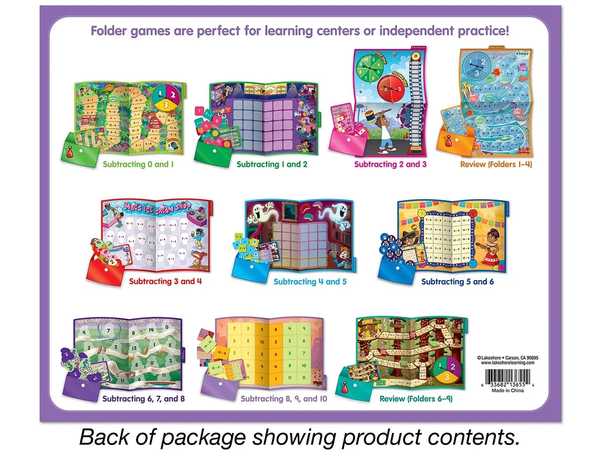 Subtraction Facts Folder Game Library - K-Gr. 2 - US 7157