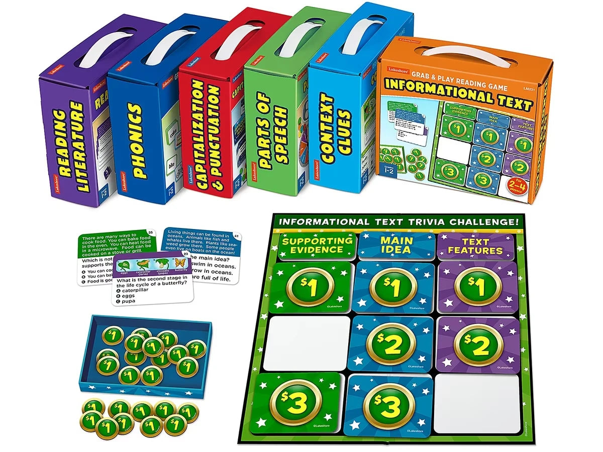 Grab & Play Reading Games - Gr. 1-2 - Complete Set - US 2476