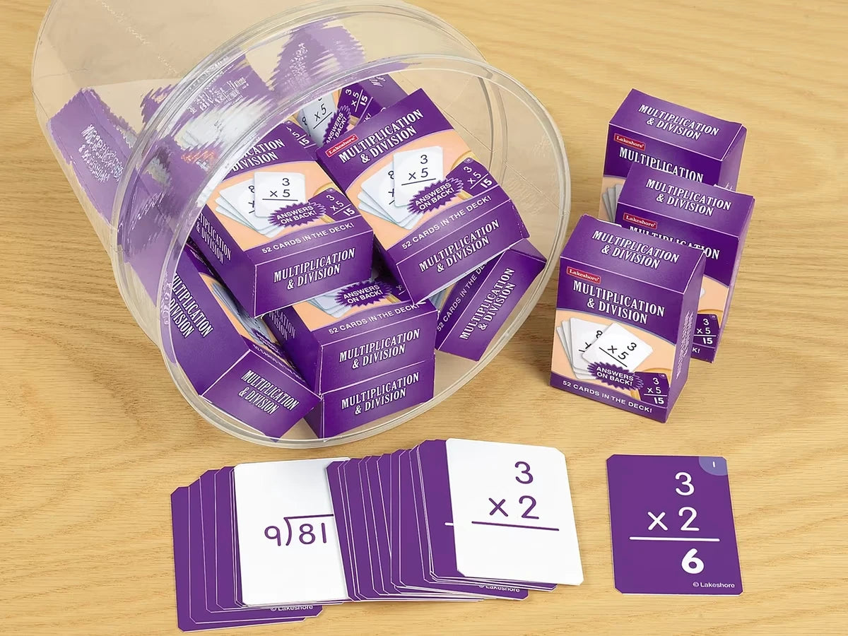 Multiplication & Division Practice Cards - US 5268