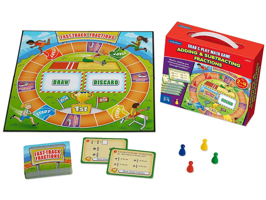 Adding & Subtracting Fractions Grab & Play Game - Gr. 3-4 - US 9653