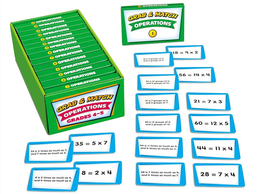 Grab & Match Leveled Operations Quickies - Gr. 4-5 - US 2419