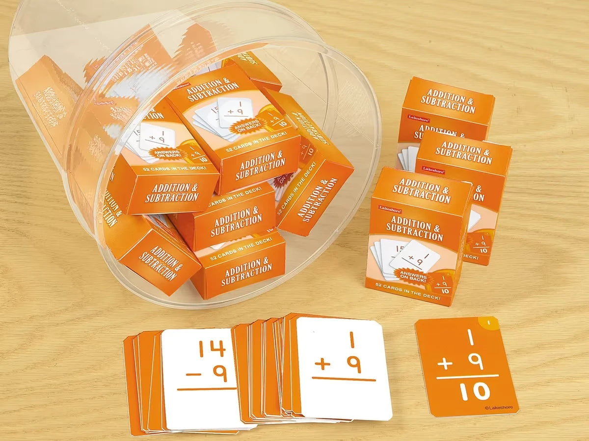 Addition & Subtraction Practice Cards - US 1617