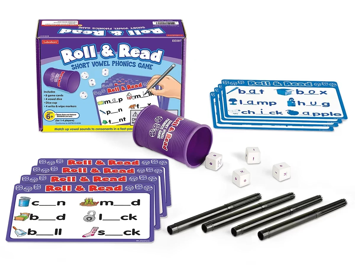 Roll & Read Short Vowel Game - US 8784