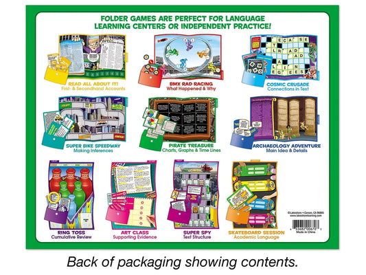 Reading Informational Text Folder Game Library - Gr. 4-5 - US 9433