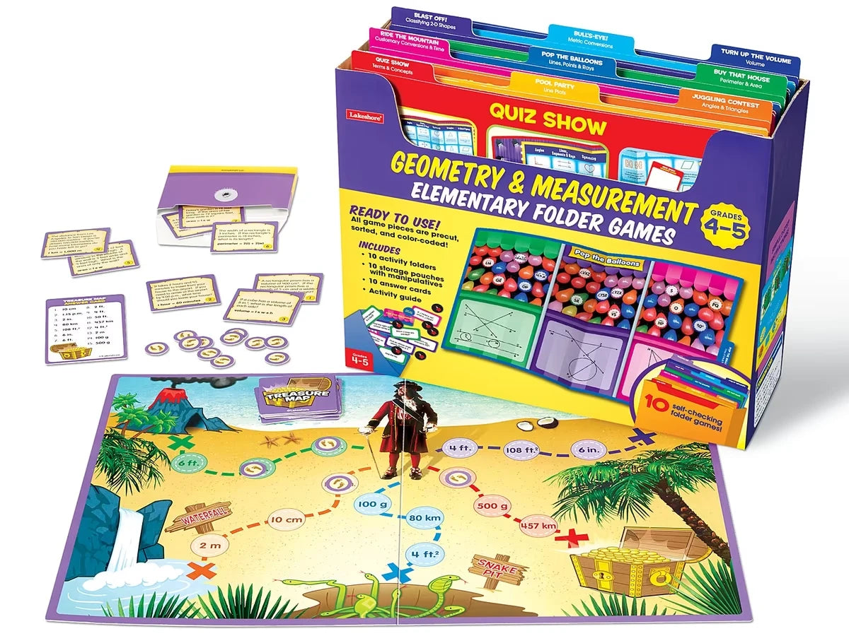 Geometry & Measurement Folder Game Library - Gr. 4-5 - US 9513