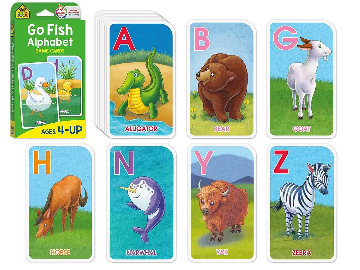 Go Fish Alphabet Game Cards - US 5380