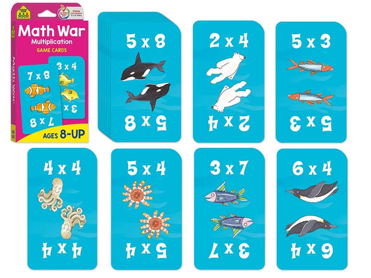Math War: Multiplication Game Cards - US 4771