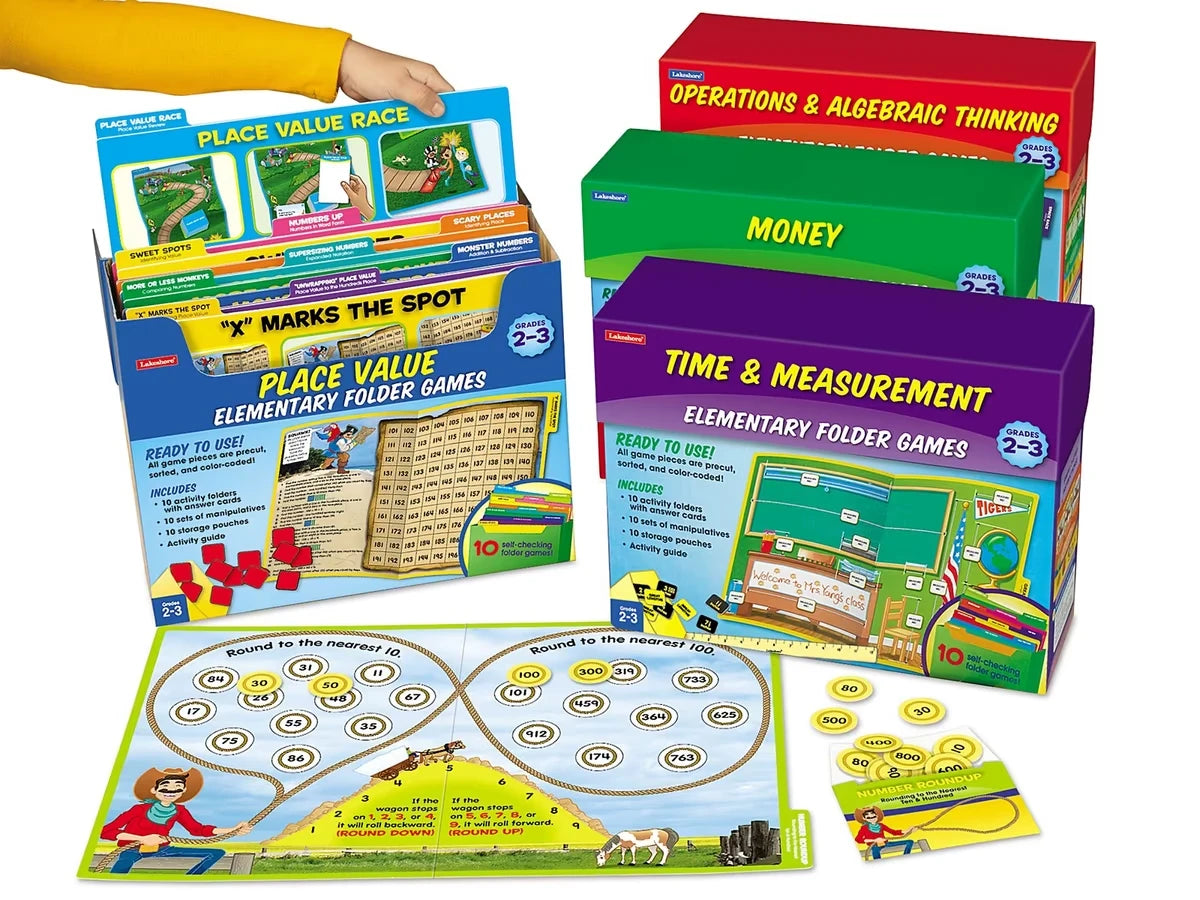 Math Folder Game Libraries - Gr. 2-3 - Complete Set - US 8773