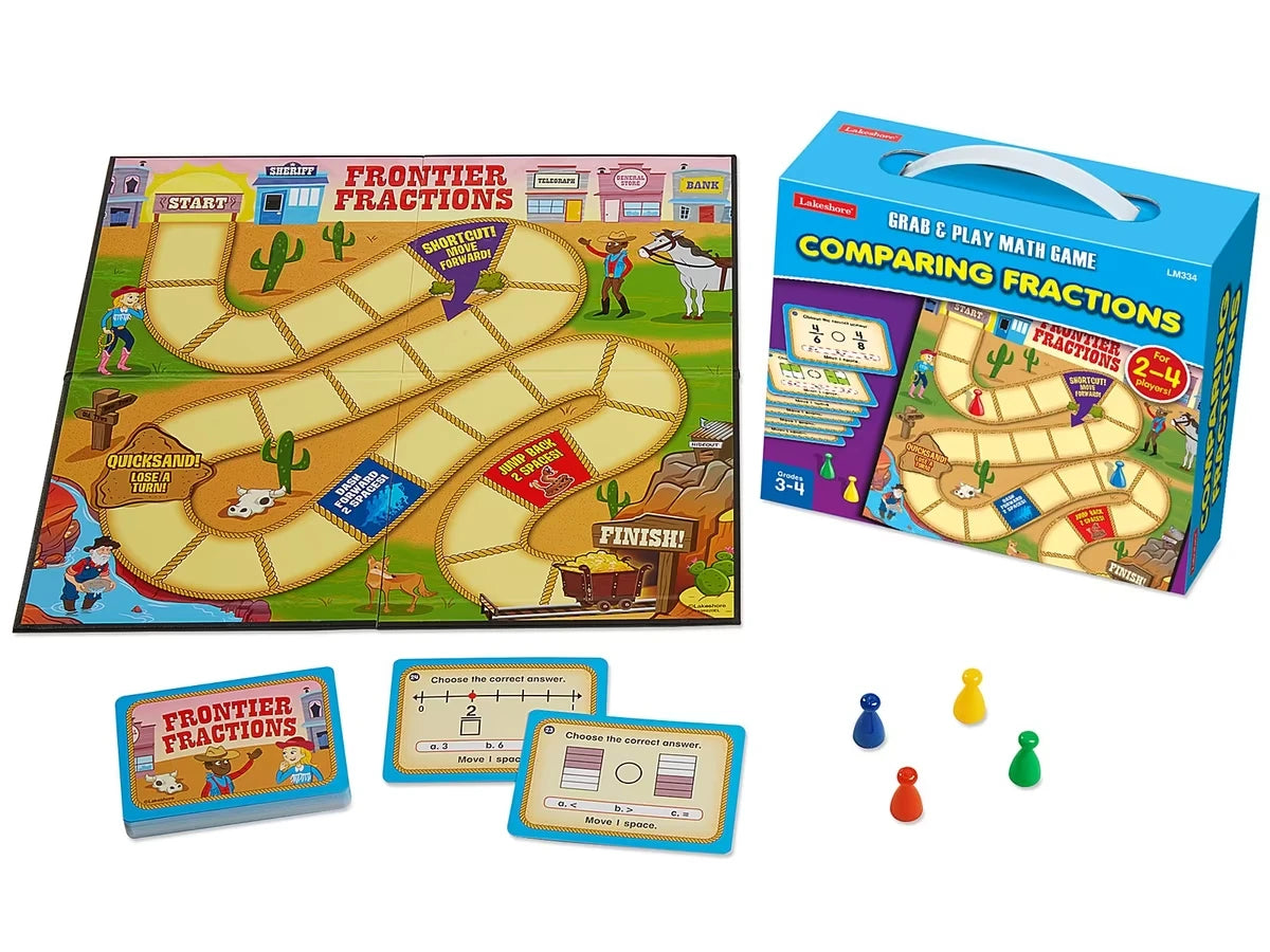 Comparing Fractions Grab & Play Game - Gr. 3-4 - US 5772