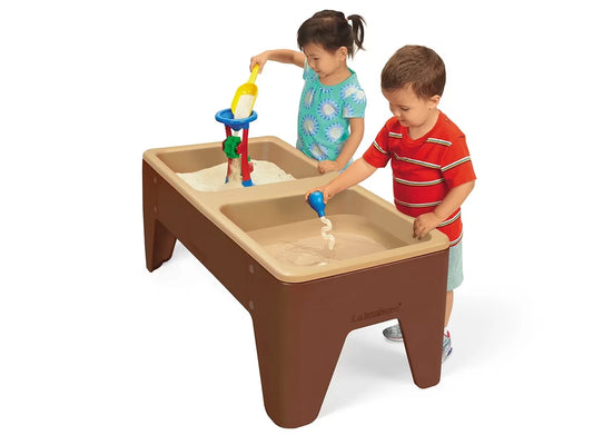 Toddler Two-Station Sand & Water Table - Natural Colors - US 7199