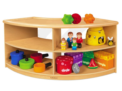 First Steps® Curved Storage Center with Acrylic Back - US 1609