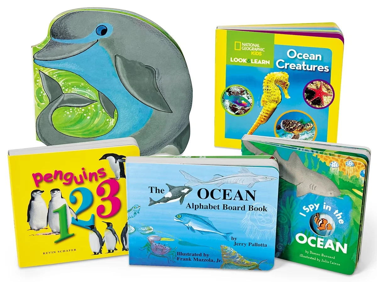 Ocean Animals Board Book Library - US 6912