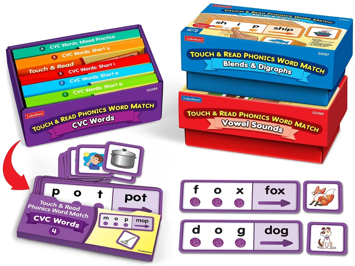 Touch & Read Phonics Word Match - Complete Set - US 9428