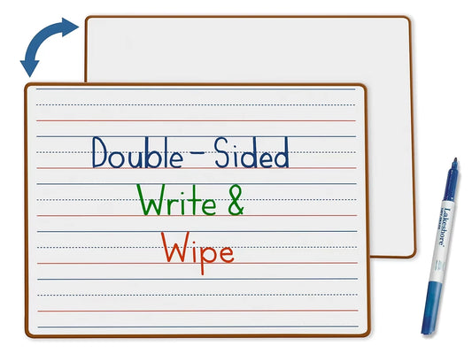 Double-Sided Learn to Print Write & Wipe Board - US 6983