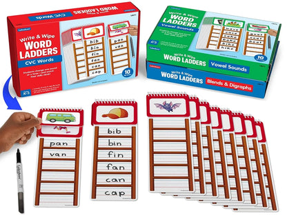 Write & Wipe Word Ladders - Complete Set - US 3282