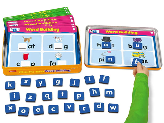 Word Building Magnetic Activity Tin - US 5142
