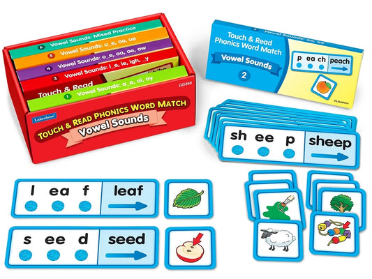 Touch & Read Vowel Sounds Match - US 6467