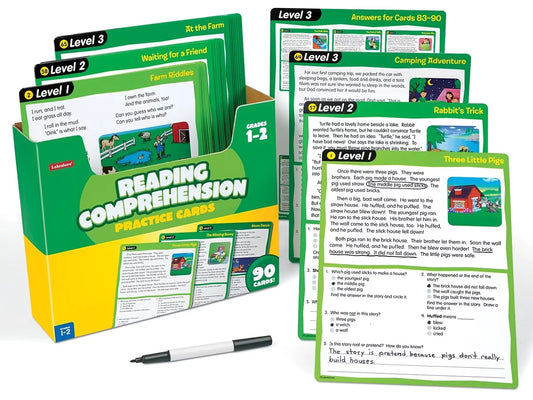 Reading Comprehension Practice Cards - Gr. 1-2 - US 7202