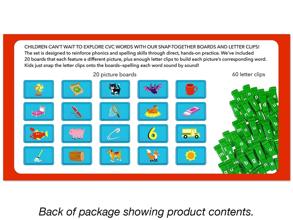 Snap & Build CVC Words - US 7980