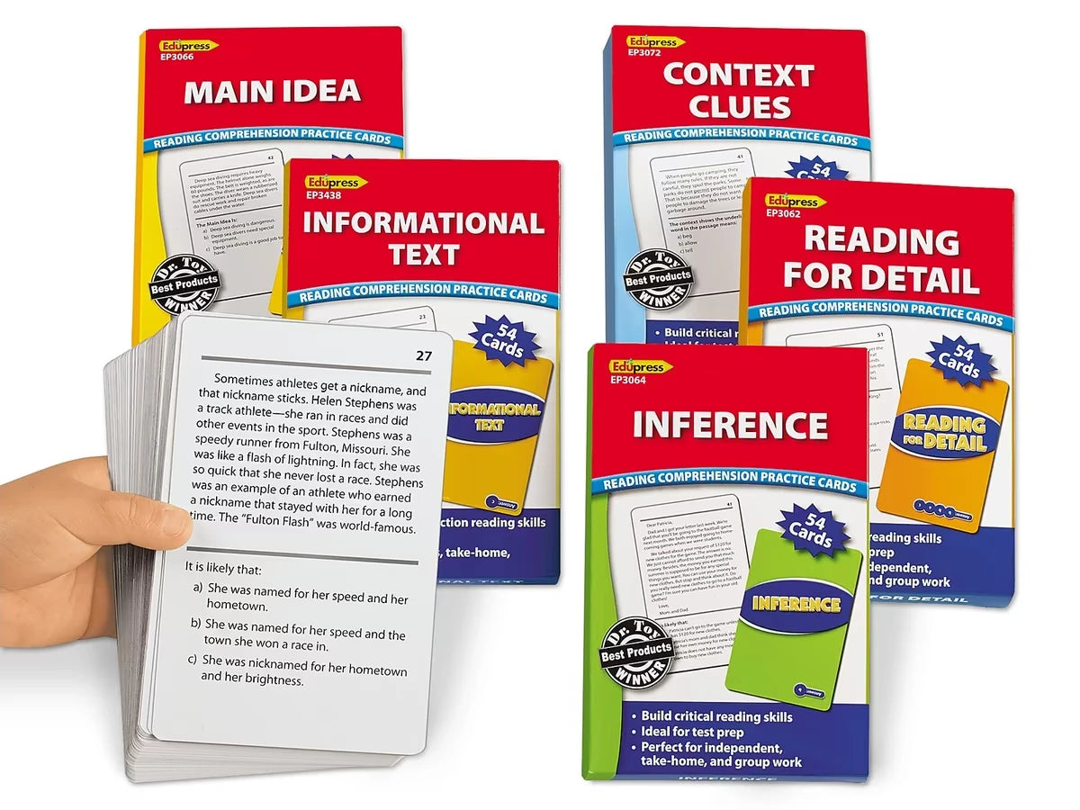 Comprehension Skills Practice Cards - Gr. 3-5 - US 2101