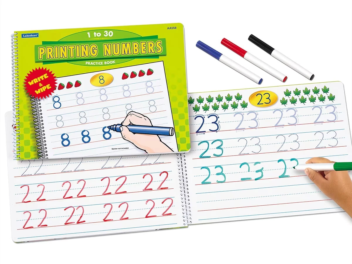 Printing Numbers Practice Book - US 8125
