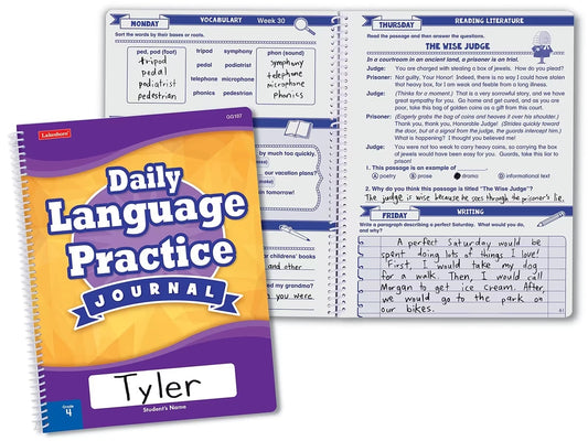 Daily Language Practice Journal - Gr. 4 - US 8261