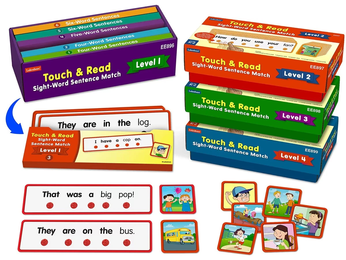 Touch & Read Sight-Word Sentence Match - Complete Set - US 3666