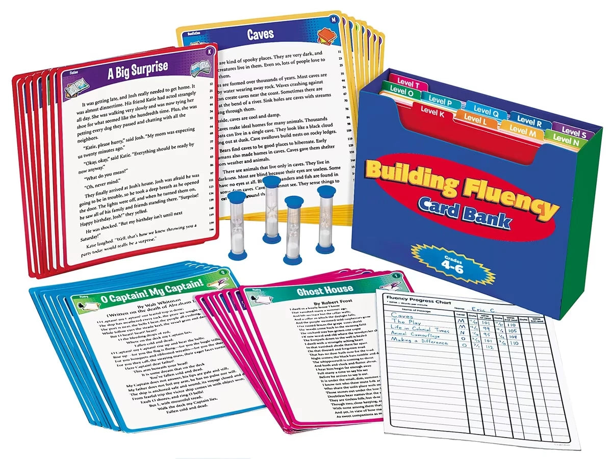 Building Fluency Card Bank - Gr. 4-6 - US 9880