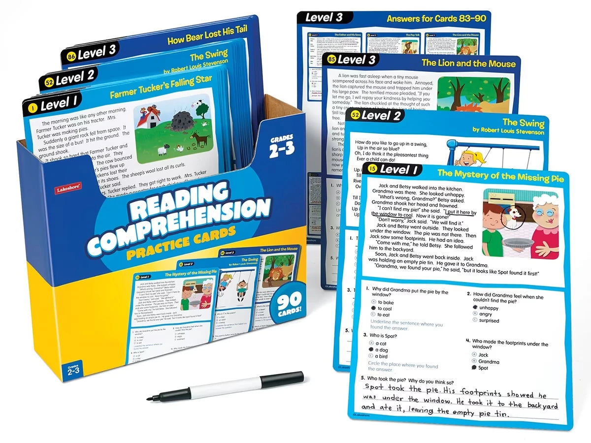 Reading Comprehension Practice Cards - Gr. 2-3 - US 6917