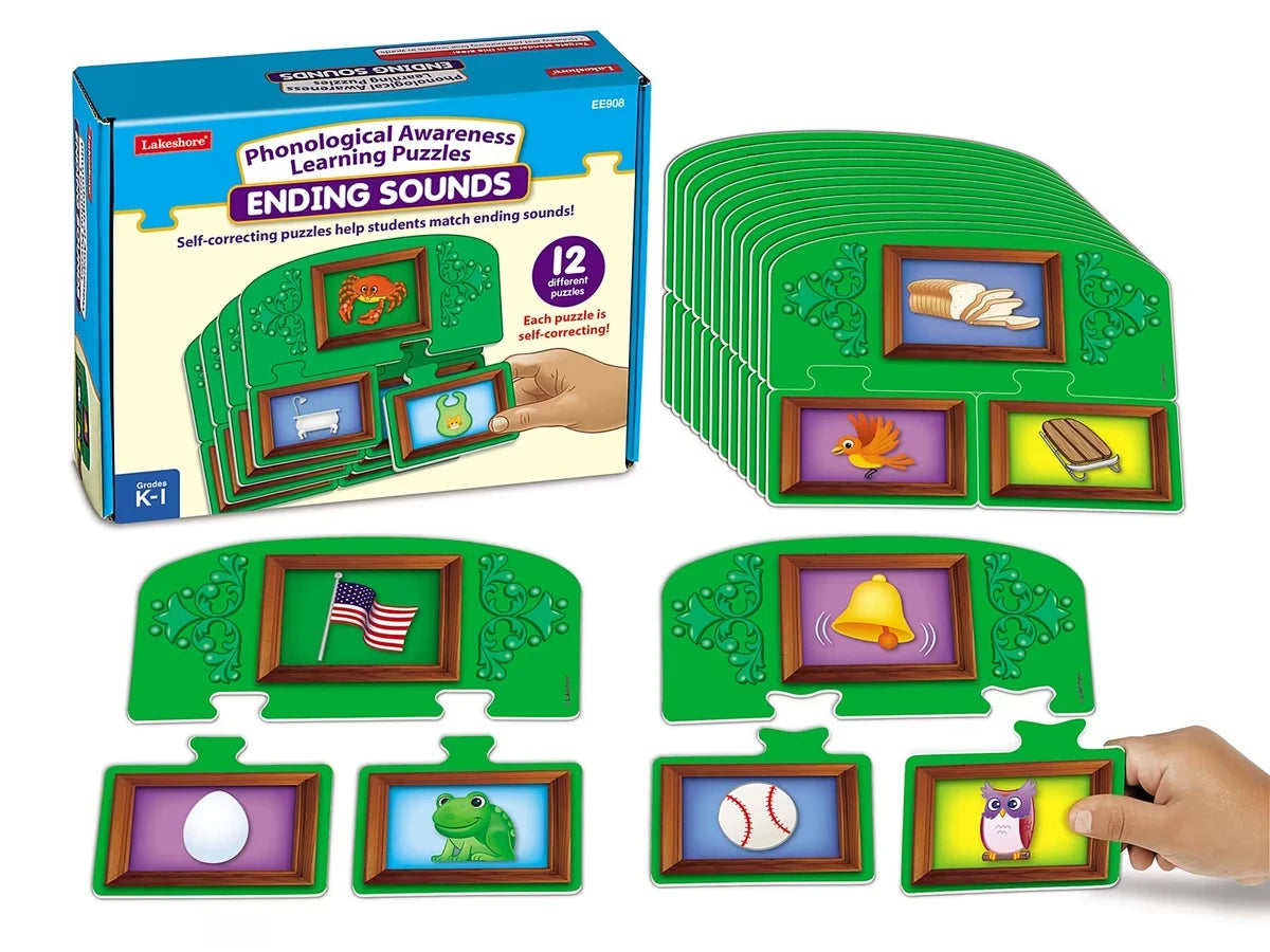 Ending Sounds Learning Puzzles - US 1407