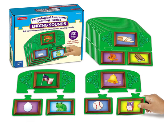 Ending Sounds Learning Puzzles - US 1407