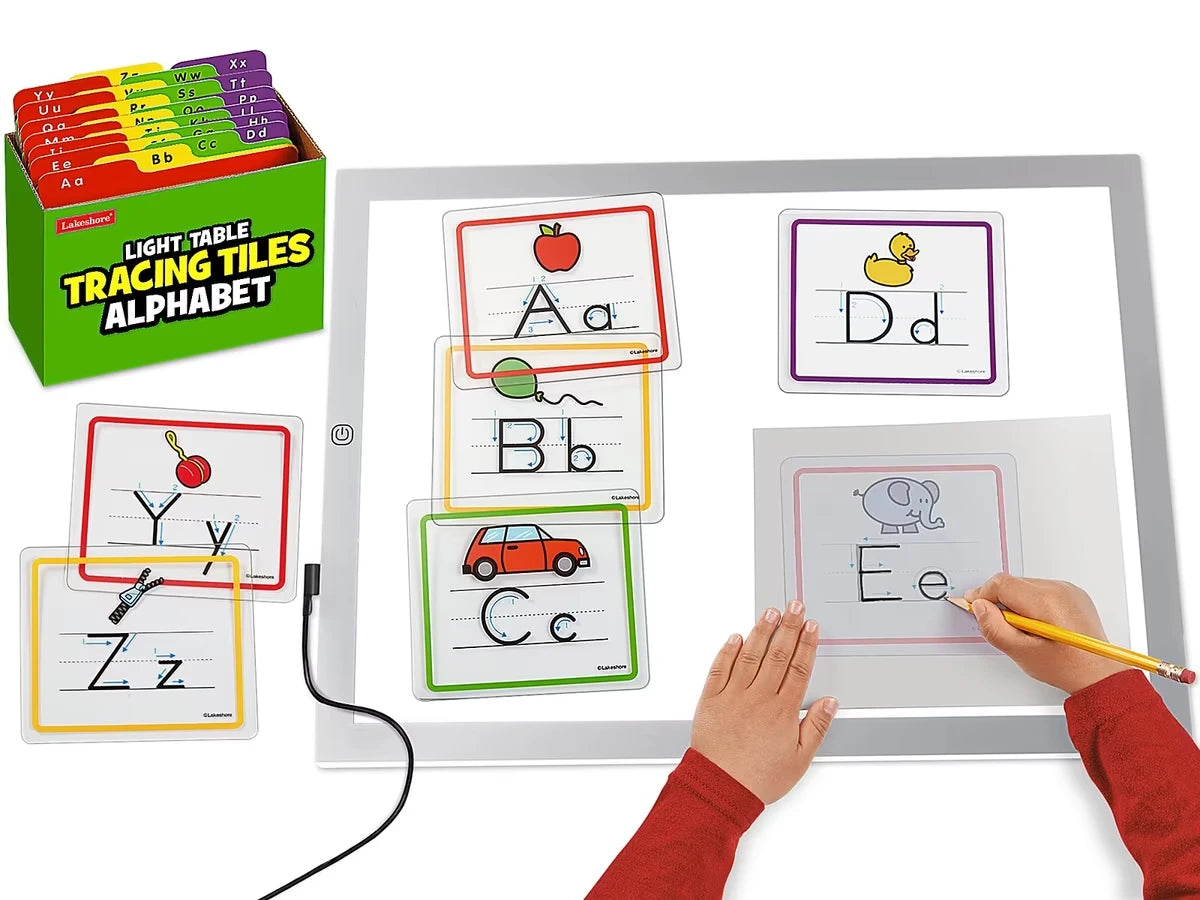 Light Table Alphabet Tracing Tiles - US 7863