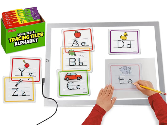 Light Table Alphabet Tracing Tiles - US 7863