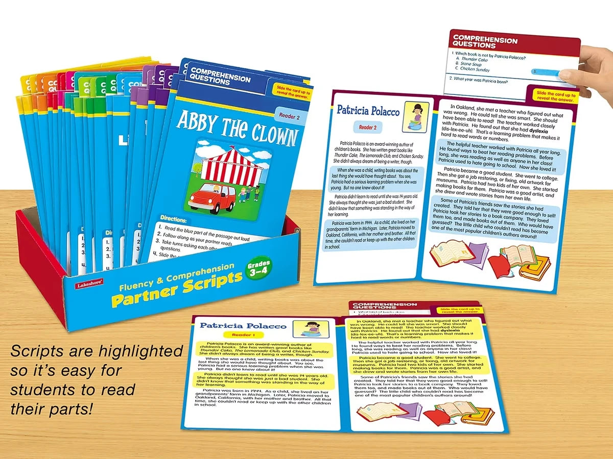 Fluency & Comprehension Partner Scripts - Gr. 3-4 - US 5499