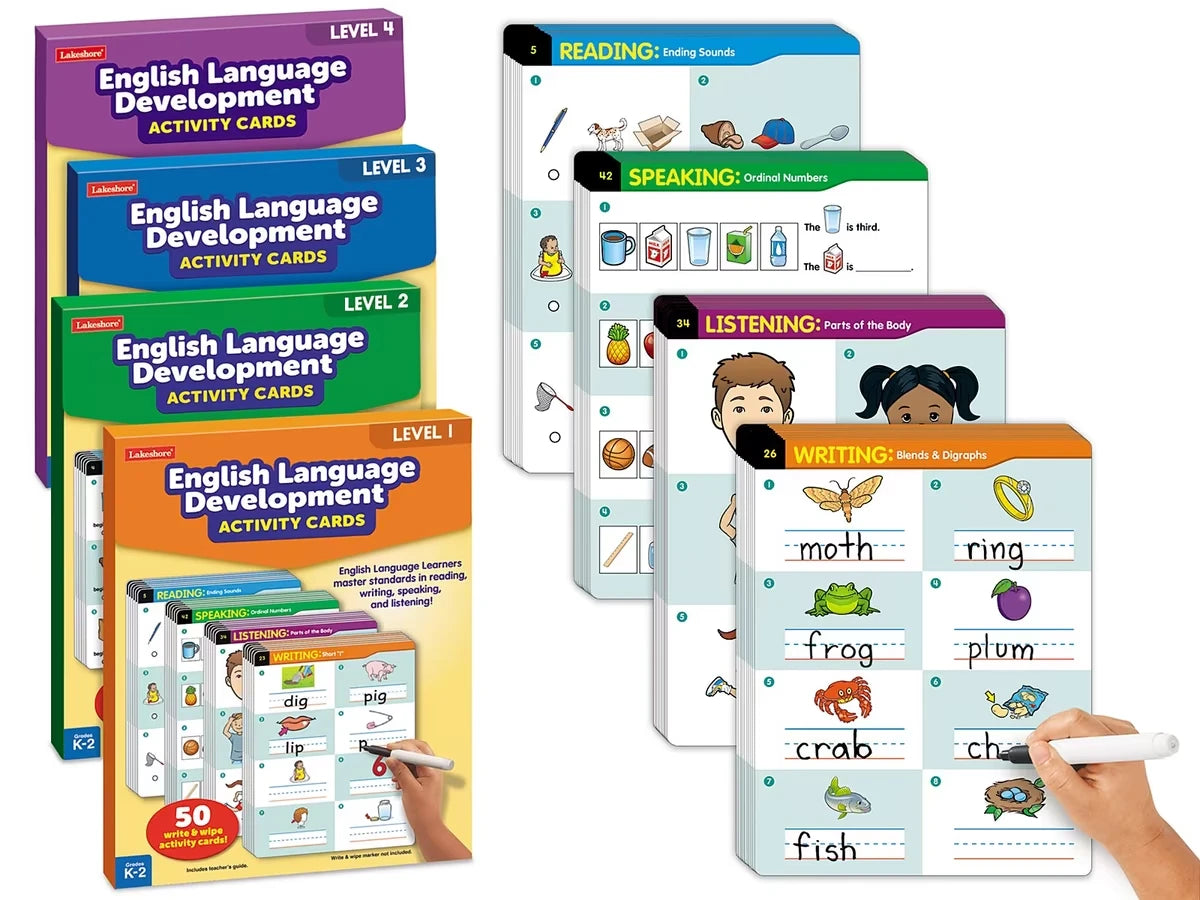 English Language Development Activity Cards - Complete Set - US 3951