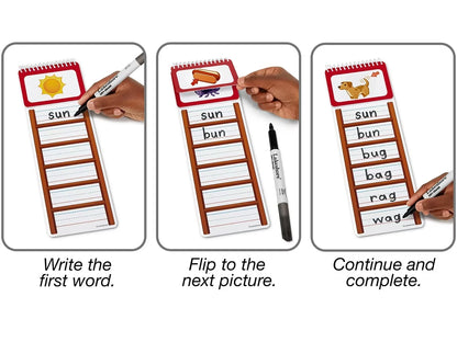 Write & Wipe Word Ladders - CVC Words - US 2372