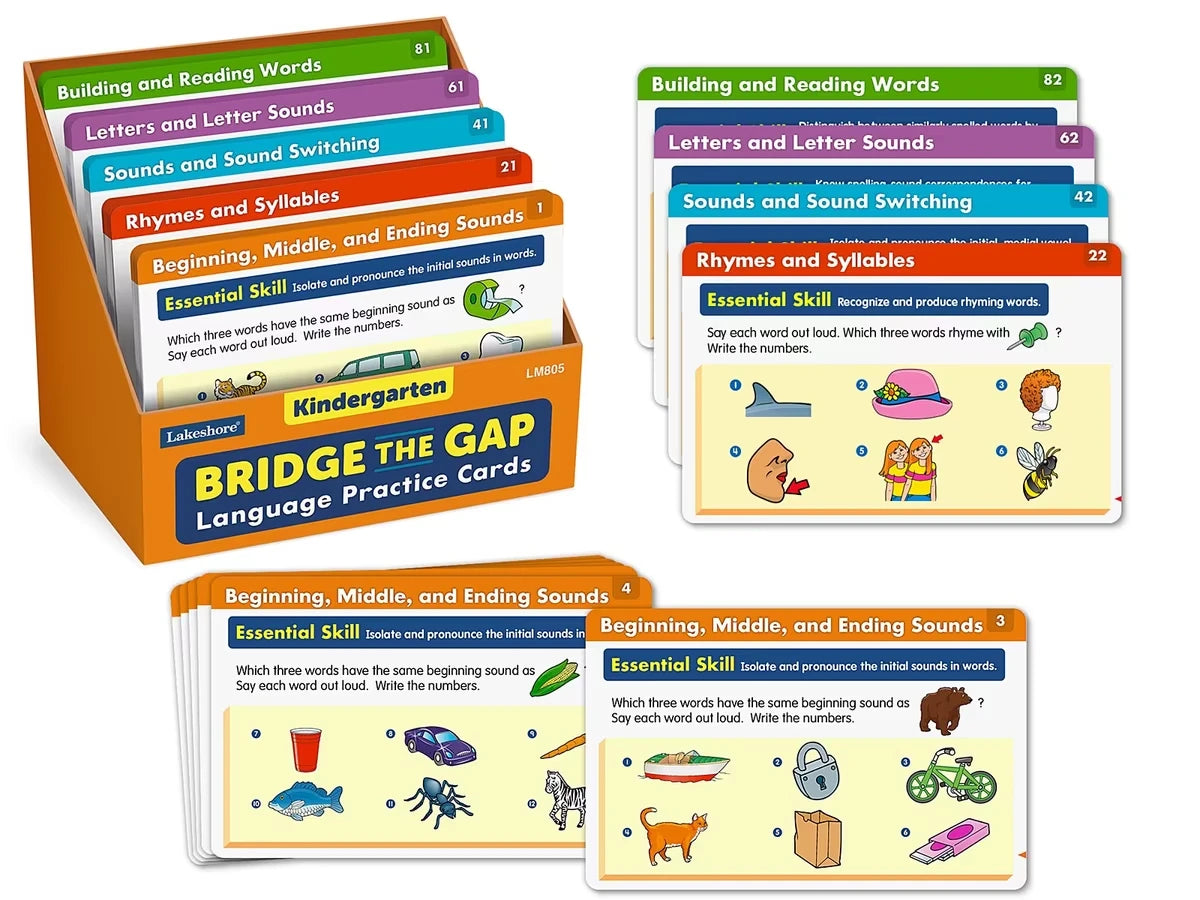 Bridge the Gap! Language Practice Cards - Kindergarten - US 9085