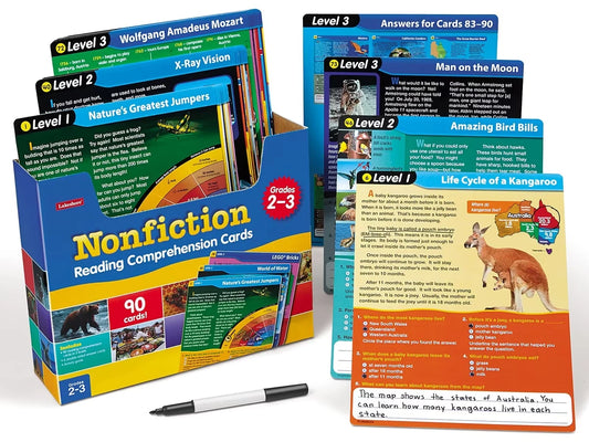 Nonfiction Reading Comprehension Practice Cards - Gr. 2-3 - US 3086