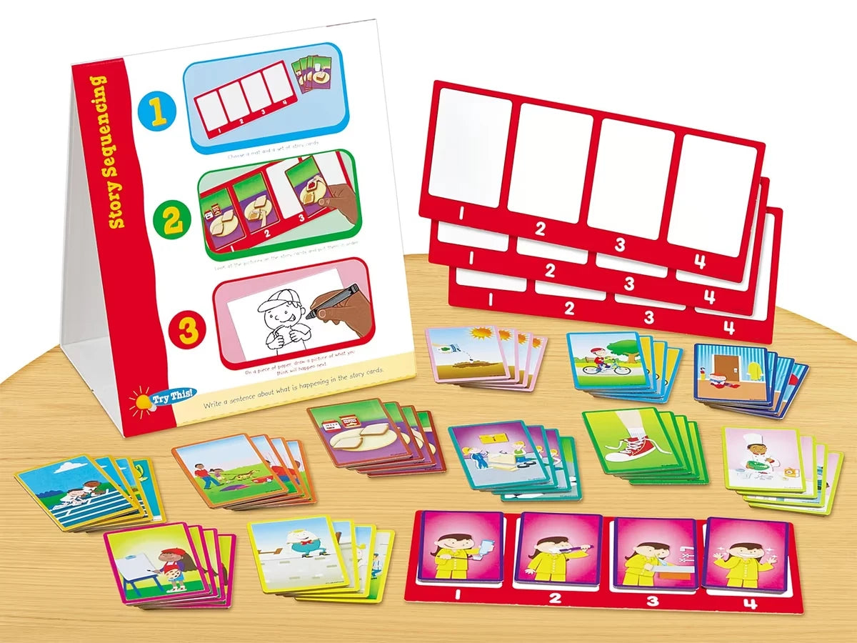 Story Sequencing Instant Learning Center - US 4916