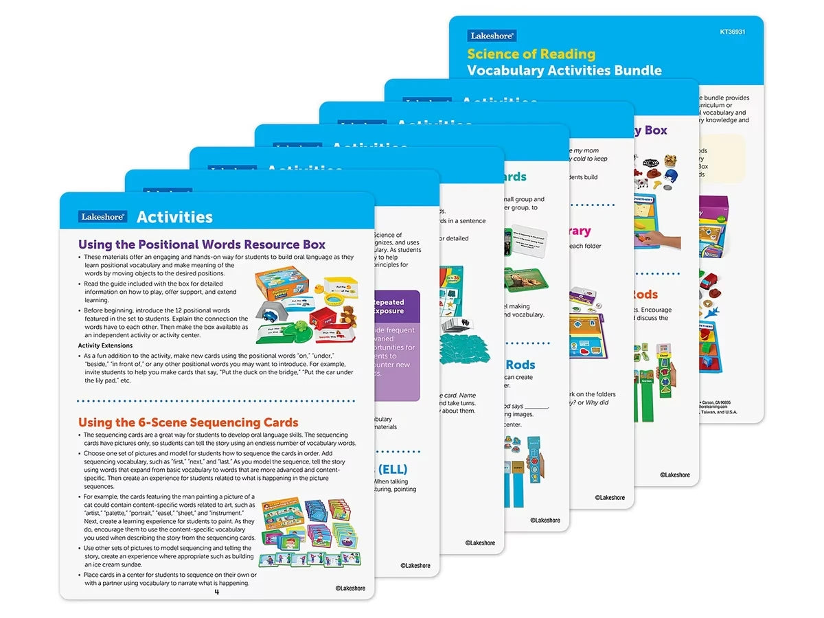 Science of Reading Vocabulary Activities Bundle - K - US 6678