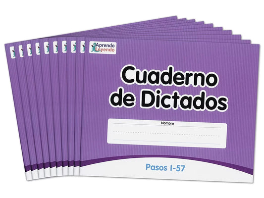Levels 1-57 Spanish Dictation Books – Set of 10 - US 8522
