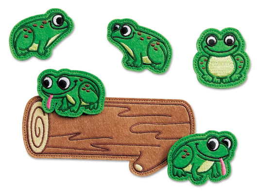 Five Green & Speckled Frogs Storytelling Puppets - US 5274