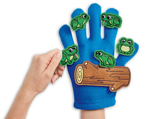 Five Green & Speckled Frogs Storytelling Puppets - US 5274