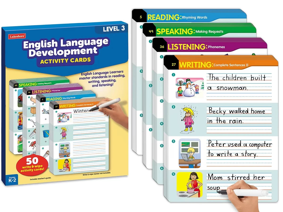 English Language Development Activity Cards - Level 3 - US 9552