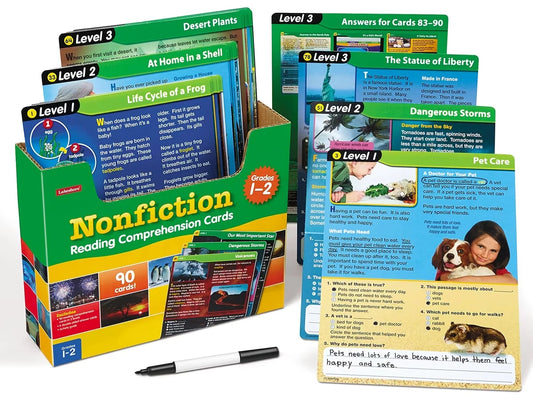 Nonfiction Reading Comprehension Practice Cards - Gr. 1-2 - US 6907