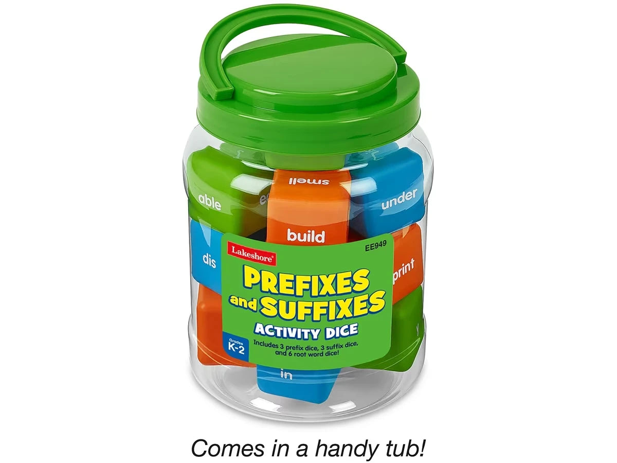 Prefixes & Suffixes Giant Activity Dice - US 2746